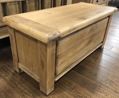 Weathered Oak Blanket Box